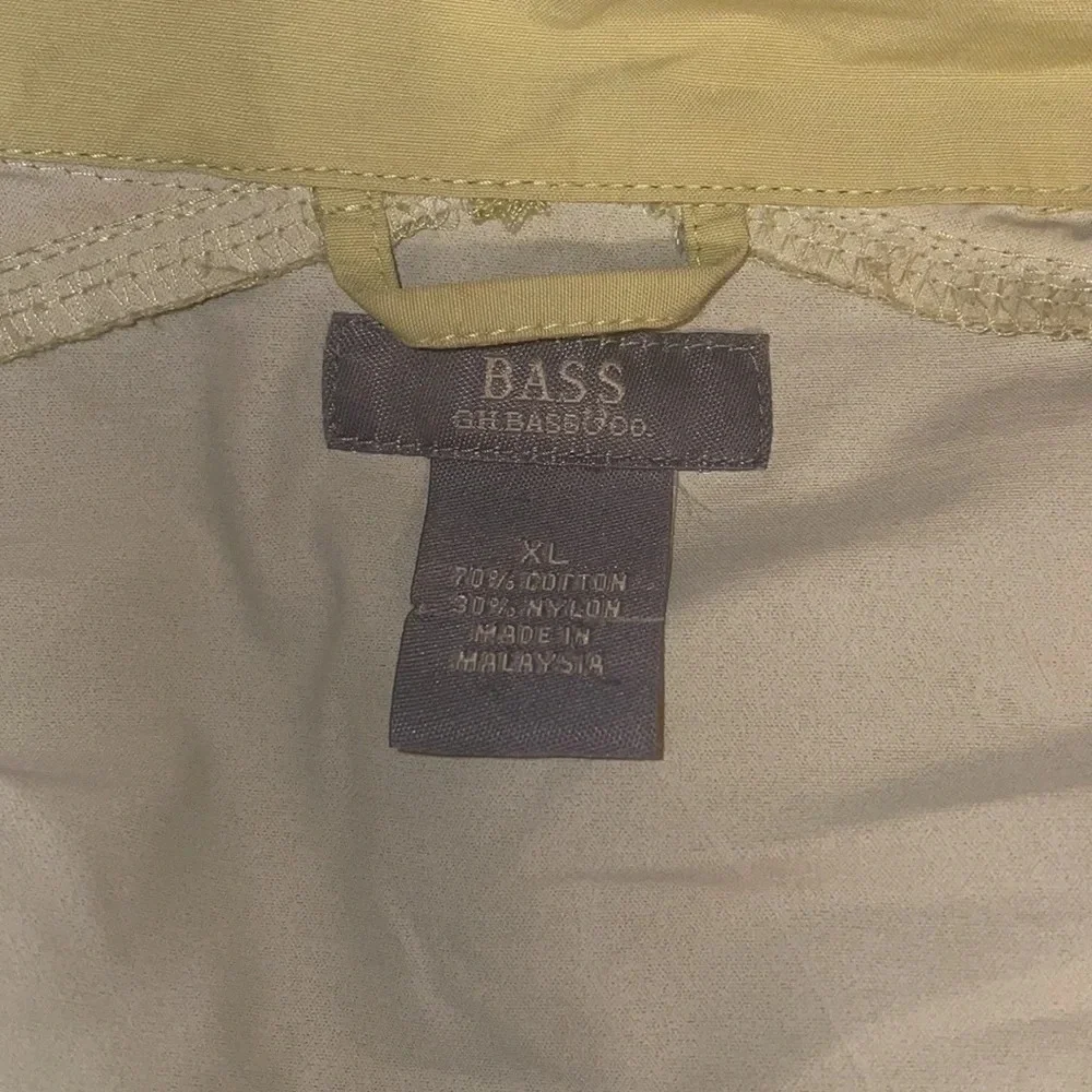 G H Bass Co women’s windbreaker coat XL 16 18 jacket rain lightweight green VTG
